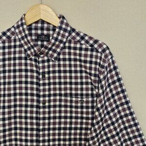 Fish Hippie Flannel Button Down L